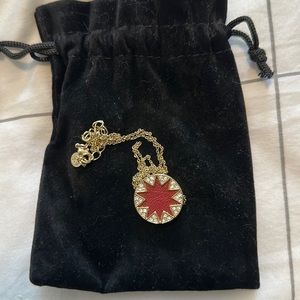 House of Harlow 1960 medium starburst pave necklace